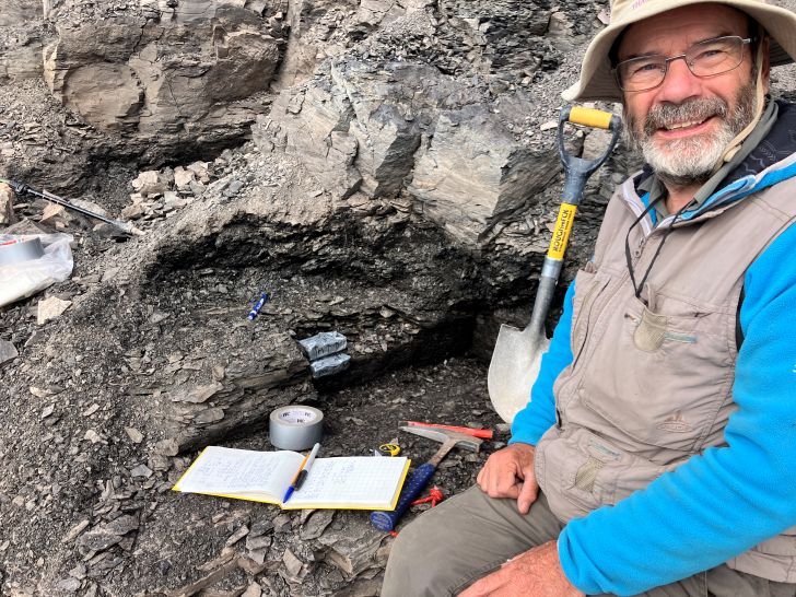 Prof. John Marshall in the field